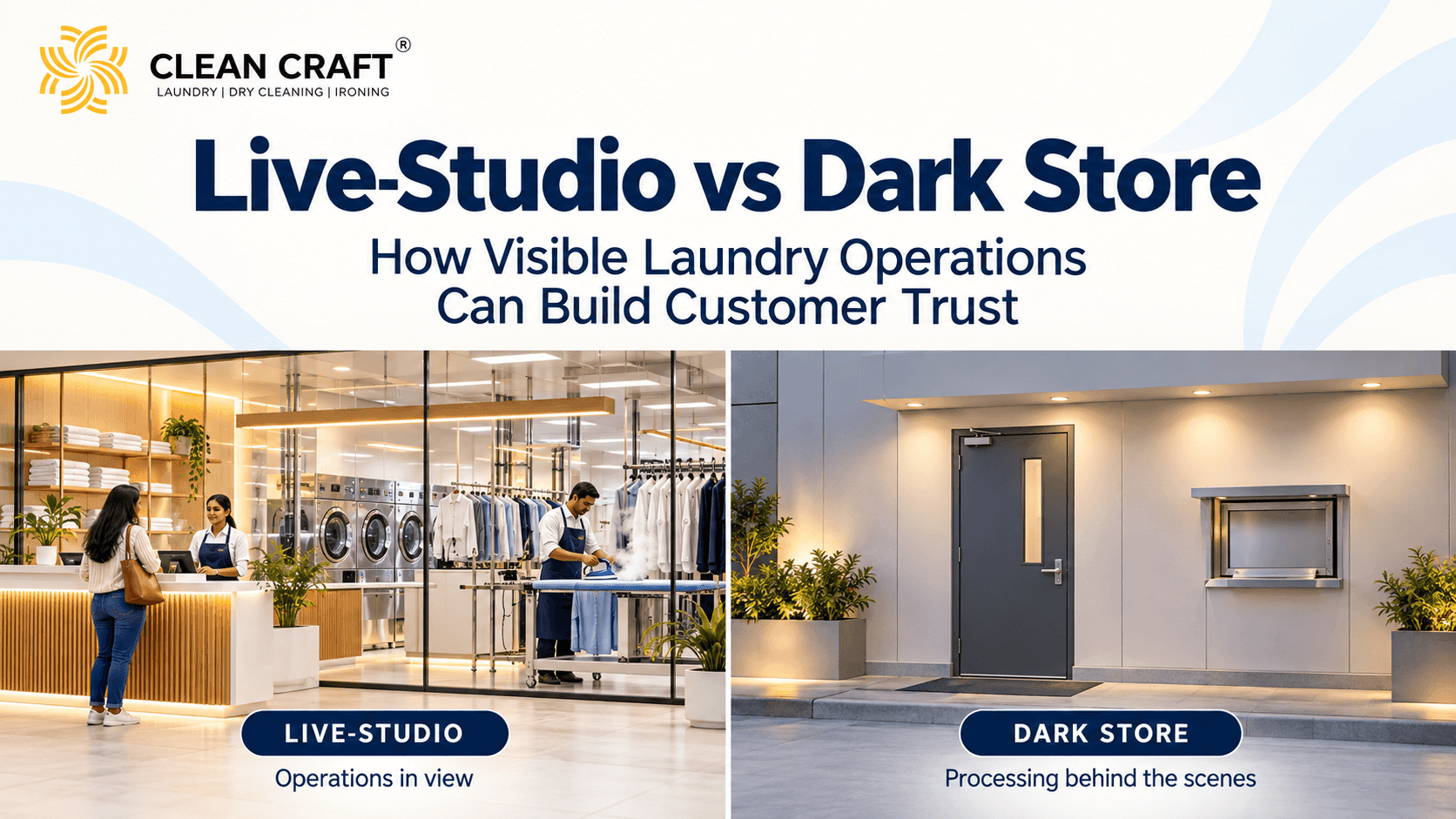 Live-Studio vs Dark Store: How Visible Laundry Operations Can Build Customer Trust